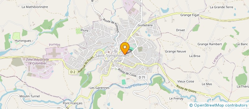 localisation de l'entreprise SOU DES ECOLES HUBERT REEVES  SAINT-SYMPHORIEN-SUR-COISE