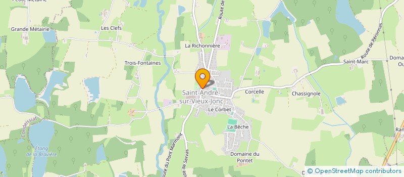 localisation de l'entreprise SOU DES ECOLES LAIQUES  SAINT-ANDRE-SUR-VIEUX-JONC