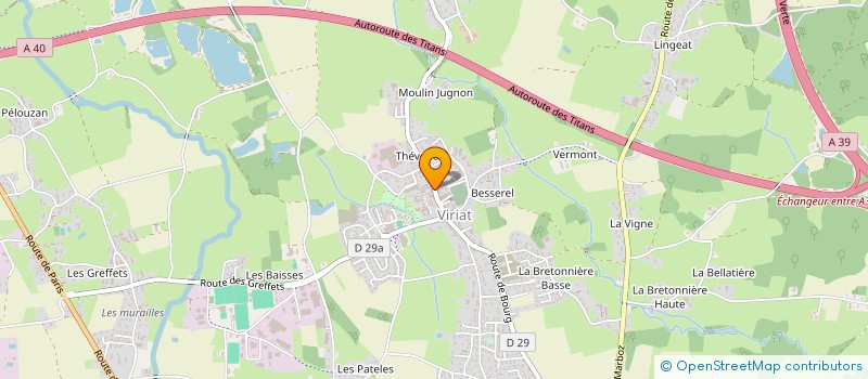 localisation de l'entreprise SOU DES ECOLES LAIQUES à VIRIAT