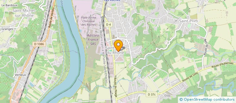 localisation de l'entreprise SOU DES ECOLES LAIQUES  SAINT-CLAIR-DU-RHONE