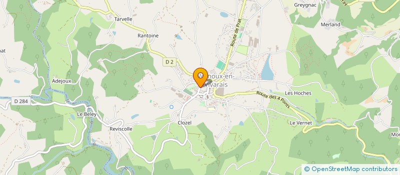 localisation de l'entreprise SOU DES ECOLES LAIQUES  VERNOUX-EN-VIVARAIS