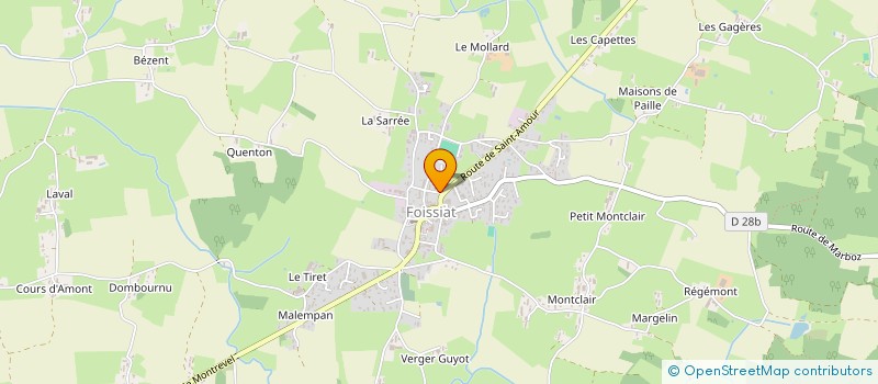 localisation de l'entreprise SOU DES ECOLES LAIQUES D'ETREZ  BRESSE VALLONS