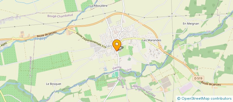 localisation de l'entreprise SOU DES ECOLES LAIQUES  DE JARCIEU  JARCIEU