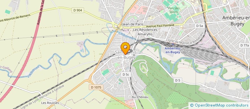 localisation de l'entreprise SOU DES ECOLES LAIQUES DE SAINT DENIS EN BUGEY  SAINT-DENIS-EN-BUGEY