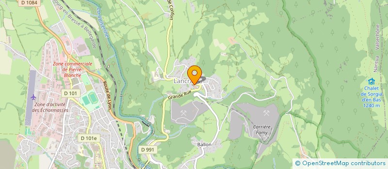 localisation de l'entreprise SOU DES ECOLES LAIQUES DES ECOLES PUBLIQUES DE LA COMMUNE DE LANCRANS à VALSERHONE