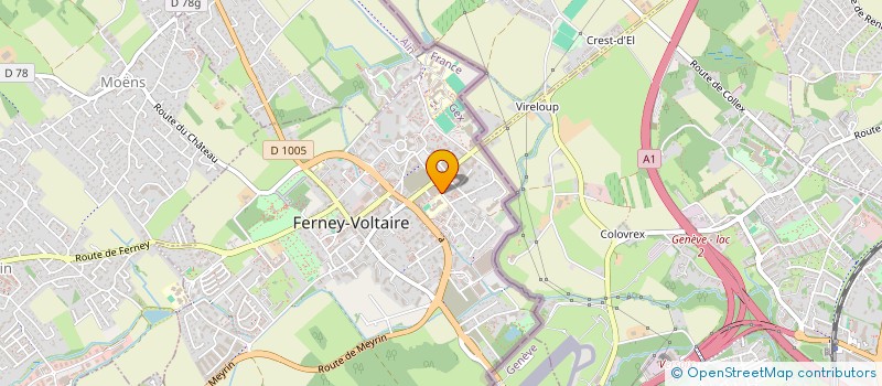 localisation de l'entreprise SOU DES ECOLES LAIQUES ET D EDUCATION PERMANENTE DE FERNEY-VOLTAIRE à FERNEY-VOLTAIRE