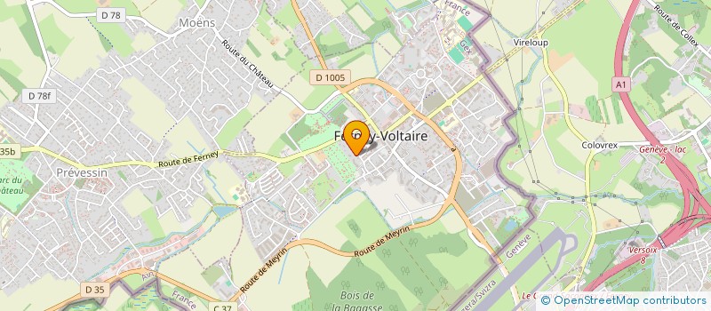 localisation de l'entreprise SOU DES ECOLES LAIQUES ET D'EDUCATION PERMANENTE - ECOLE JEAN CALAS DE FERNEY VOLTAIRE à FERNEY-VOLTAIRE