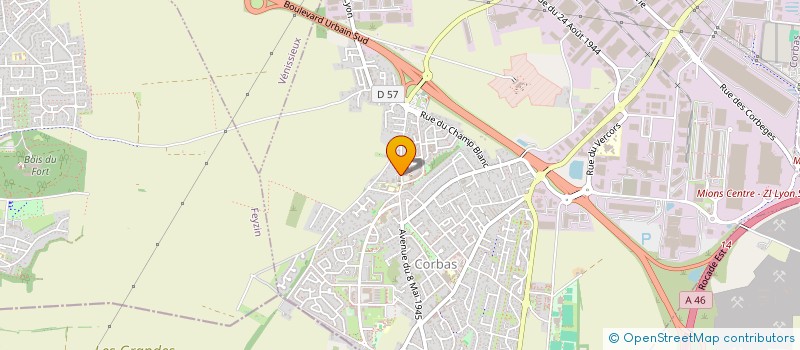 localisation de l'entreprise SOU DES ECOLES MARIE CURIE DE CORBAS à CORBAS