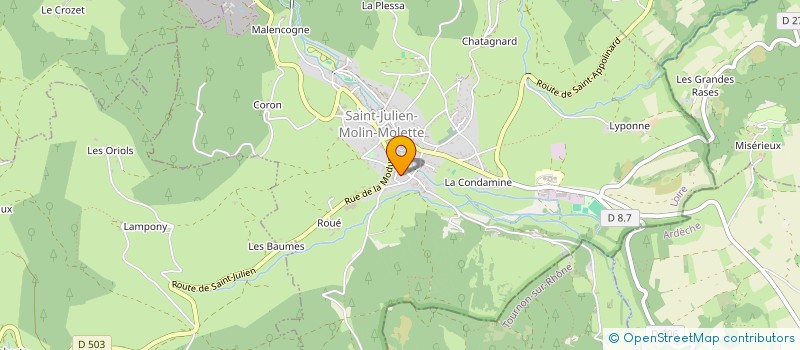 localisation de l'entreprise SOU DES ECOLES PUBLIQUES  BOURG-ARGENTAL