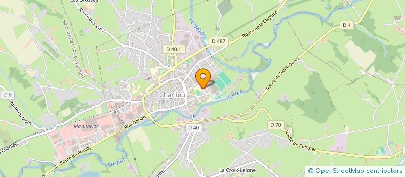 localisation de l'entreprise SOU DES ECOLES PUBLIQUES DE CHARLIEU  CHARLIEU