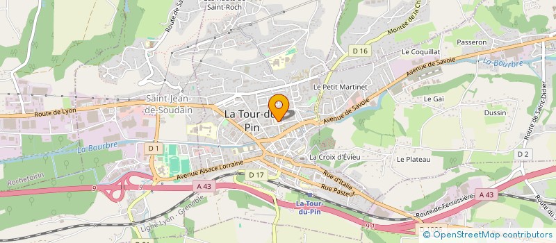 localisation de l'entreprise SOU DES ECOLES THEVENON  LA TOUR-DU-PIN