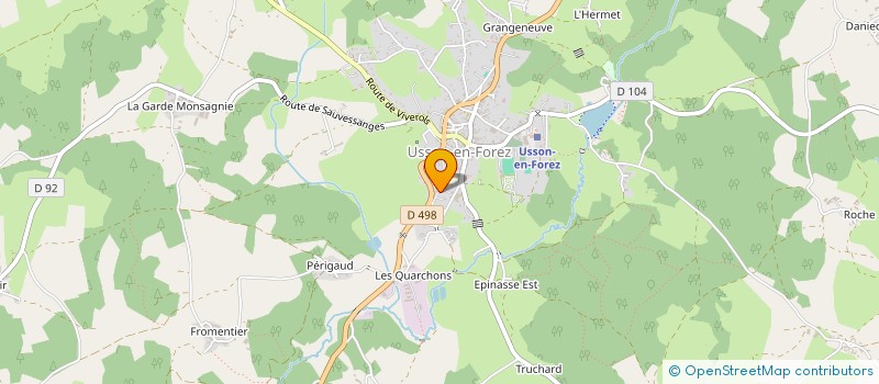 localisation de l'entreprise SOU DES ECOLES USSON EN FOREZ  USSON-EN-FOREZ