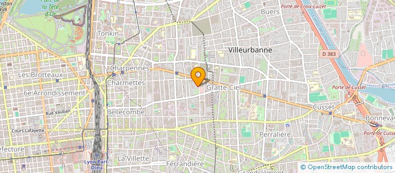localisation de l'entreprise SOUAGUI ET LAROCHE à VILLEURBANNE