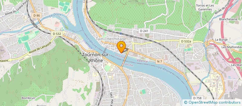 localisation de l'entreprise SOUBEYRAND GITES PERE ET FILS  TAIN-L'HERMITAGE