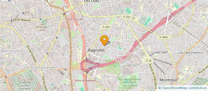 localisation de l'entreprise SOUBIRON MAREE à BAGNOLET