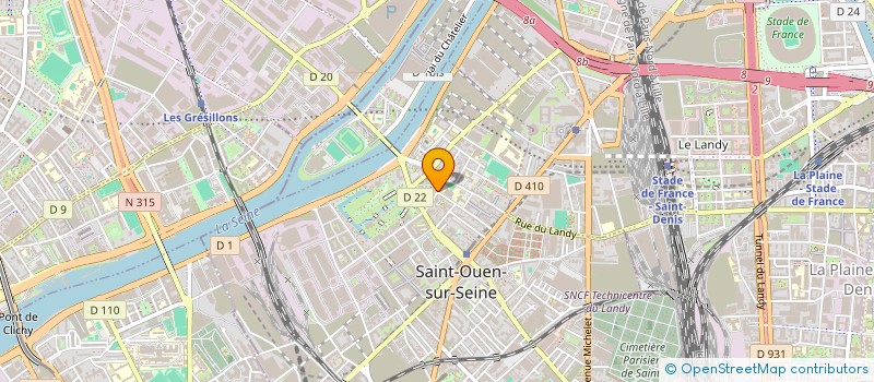 localisation de l'entreprise SOUBIS'ARTS à SAINT-OUEN-SUR-SEINE