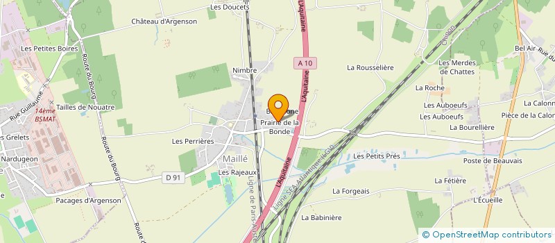localisation de l'entreprise SOUBISE BERNARD ET FRANCOISE à MAILLE