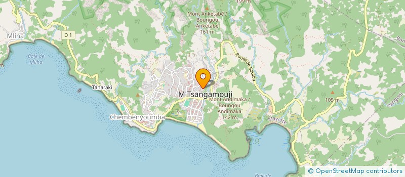 localisation de l'entreprise SOUBRA à M'TSANGAMOUJI