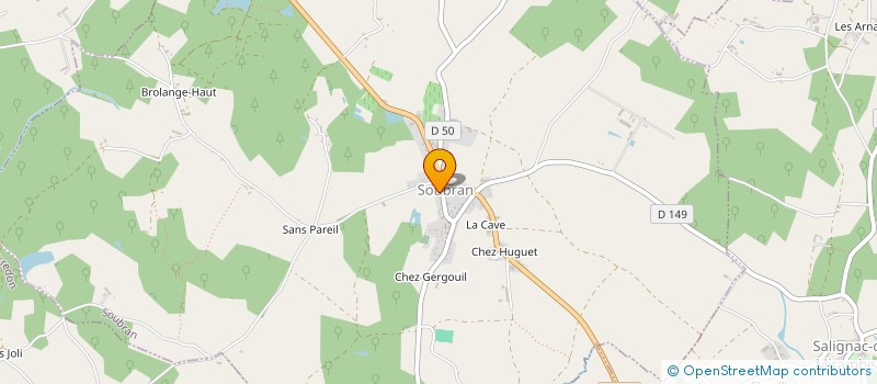 localisation de l'entreprise SOUBROC  SOUBRAN