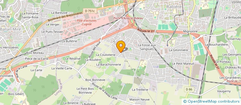 localisation de l'entreprise SOUBUC à JOUE-LES-TOURS