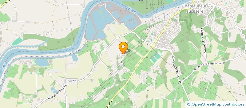 localisation de l'entreprise SOUCHARD FRUITS à CHATEAUNEUF-SUR-ISERE