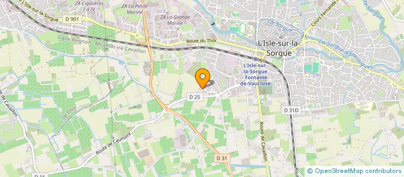 localisation de l'entreprise SOUCHET CORP  L'ISLE-SUR-LA-SORGUE