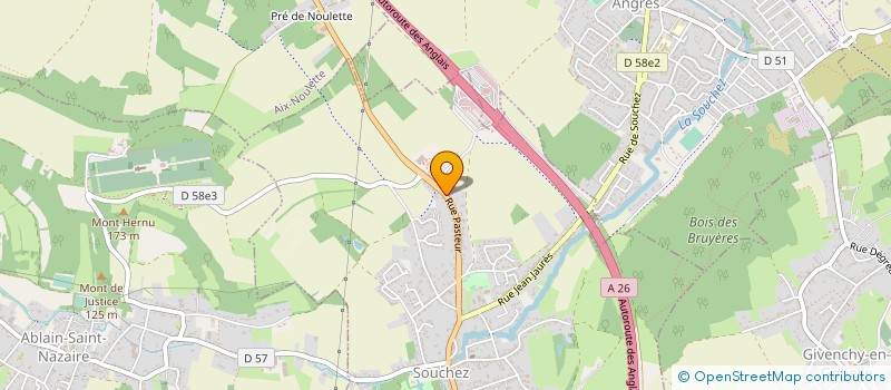 localisation de l'entreprise SOUCHEZ REPARM à SOUCHEZ