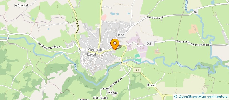 localisation de l'entreprise SOUCHON SERVICES à SAINT-GERMAIN-LAVAL