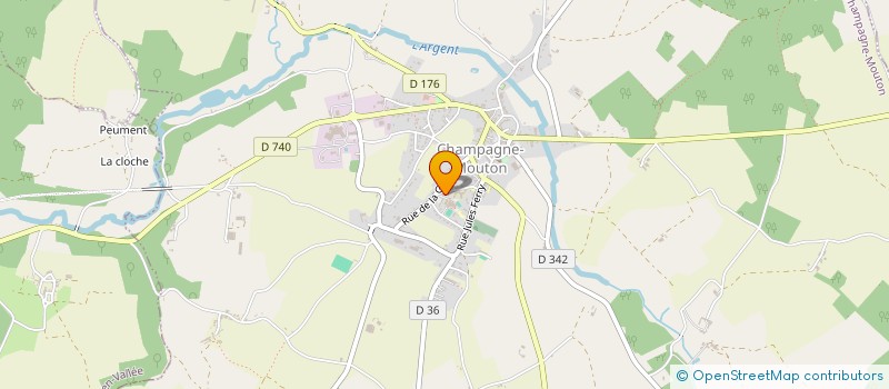 localisation de l'entreprise SOUCHU STEPHANIE  CHAMPAGNE-MOUTON