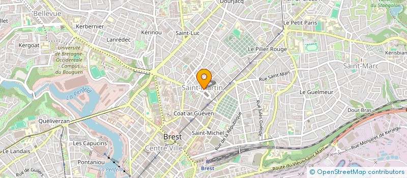 localisation de l'entreprise SOUCOUPE à BREST