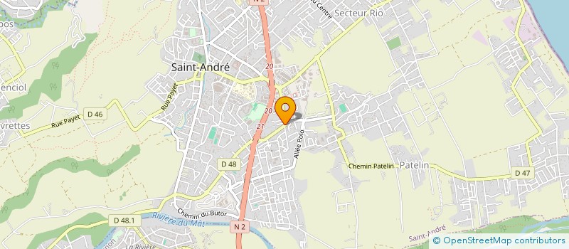 localisation de l'entreprise SOUD'ALU' à SAINT-ANDRE