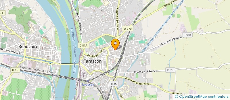 localisation de l'entreprise SOUDA AGRI à TARASCON