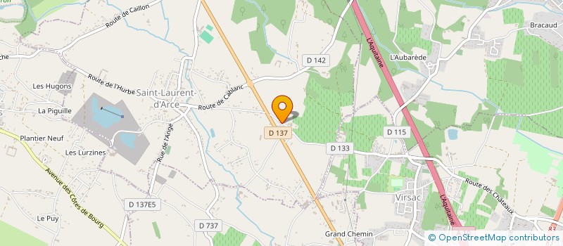 localisation de l'entreprise SOUDA ELEC  SAINT-LAURENT-D'ARCE