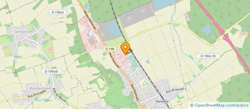 localisation de l'entreprise SOUDAGE INSTANTANE FIXATIONS INDUS à SIERENTZ