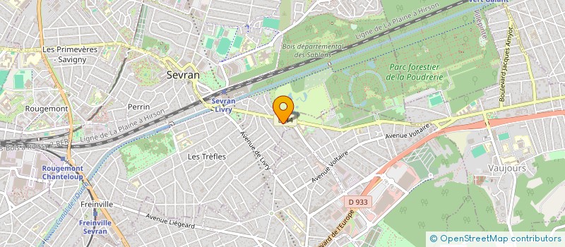 localisation de l'entreprise SOUDAL à SEVRAN