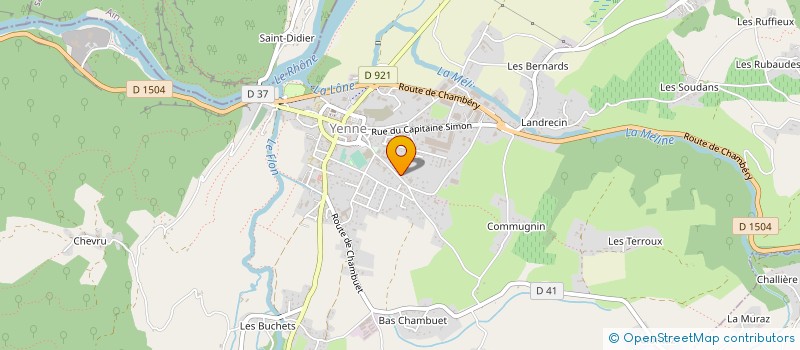 localisation de l'entreprise SOUDAN  YENNE