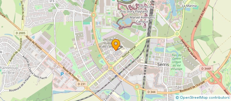 localisation de l'entreprise SOUDANIERE TMT 77  CHESSY