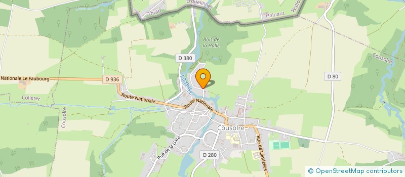 localisation de l'entreprise SOUDE/MAUFROID INVESTISSEMENT  COUSOLRE