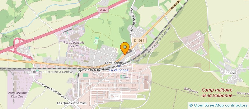 localisation de l'entreprise SOUDETEC à BELIGNEUX