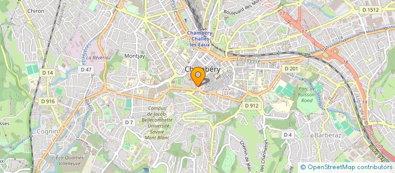 localisation de l'entreprise SOUDIMMO à CHAMBERY