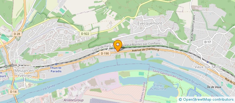 localisation de l'entreprise SOUDINDUSTRIE  VAUX-SUR-SEINE