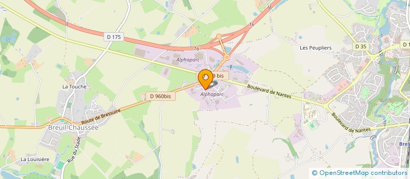 localisation de l'entreprise SOUDINOX  BRESSUIRE