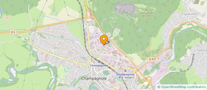 localisation de l'entreprise SOUDO METAL SA à CHAMPAGNOLE