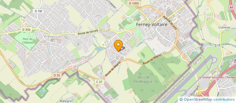 localisation de l'entreprise SOUDOU à FERNEY-VOLTAIRE