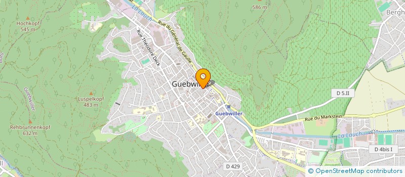 localisation de l'entreprise SOUDURE BTP  GUEBWILLER