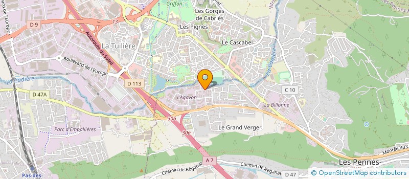 localisation de l'entreprise SOUDURE CHAUDRONNERIE TUYAUTERIE à LES PENNES-MIRABEAU