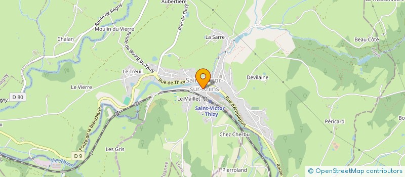 localisation de l'entreprise SOUDURE D'ART  SAINT-VICTOR-SUR-RHINS