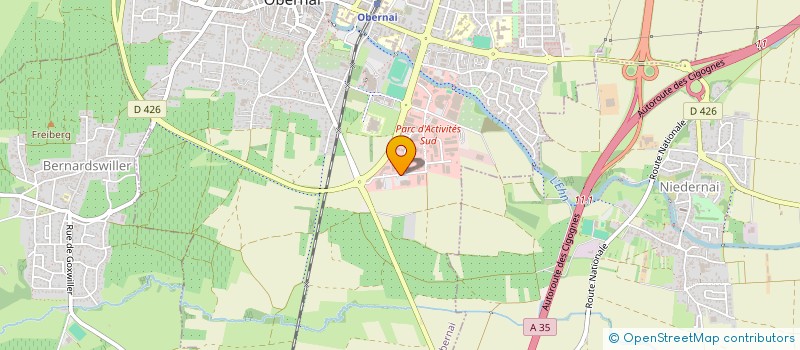 localisation de l'entreprise SOUDURE DE L EST  OBERNAI