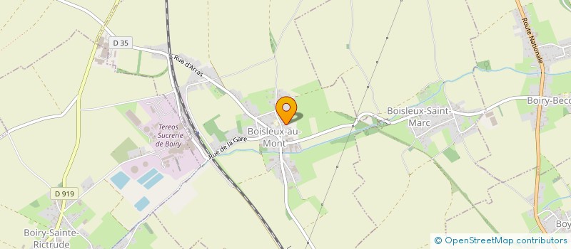 localisation de l'entreprise SOUDURE METALLERIE CHAUDRONNERIE  BOISLEUX-SAINT-MARC