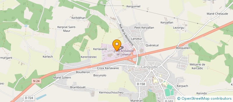 localisation de l'entreprise SOUDURE.PRO  LANGUIDIC